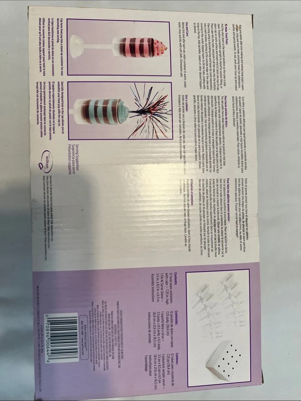 NIB Wilton Treat Pops Maker Display Set with extra Treat Pops and Stand